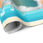 Delphine, die im Ozean brechen Geschenkpapier (Rolleneckpunkt)