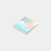 Delphine, die im Ozean brechen Post-it Klebezettel (angewinkelt)