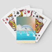 Delphine, die im Ozean brechen Spielkarten (Rückseite)