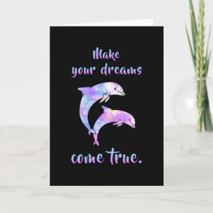 Delphine Dolphin Animal Sea Water Funny Gift Karte