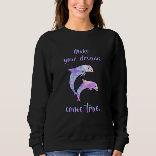 Delphine Dolphin Animal Sea Water Funny Gift Sweatshirt