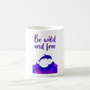 Delphine Dolphin Ocean Sea Animal Fish Funny Gift Kaffeetasse