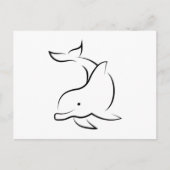 Delphine Dolphin Sea Animal Ocean Water Gift Idee Postkarte (Vorderseite)