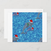 Delphine Feiertagspostkarte (Vorne/Hinten)