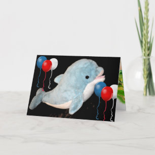 Delphine Fische Wasser Meer Strand Strand Frieden  Karte