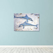 Delphine (fresco) leinwanddruck (Insitu (Holzboden))