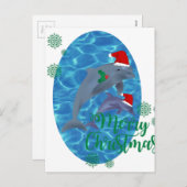 Delphine froher Weihnachten Weihnachtsmanns (Vorne/Hinten)