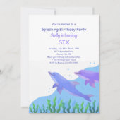 Delphine Geburtstagsparty Einladung (Vorderseite)