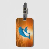 Delphine Gepäckanhänger (Vorderseite Vertikal)