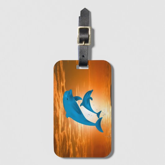 Delphine Gepäckanhänger (Vorderseite Vertikal)