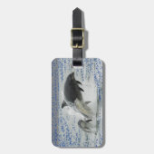 Delphine Gepäckanhänger (Vorderseite vertikal)