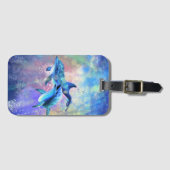 Delphine Gepäckmarke Gepäckanhänger (Vorderseite (Horizontal))