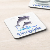 Delphine Getränkeuntersetzer (Linke Seite)