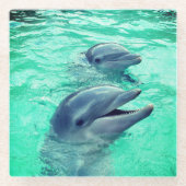 Delphine Glasuntersetzer (Vorderseite)