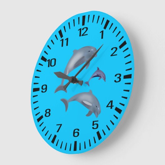 Delphine Große Wanduhr (Winkel)