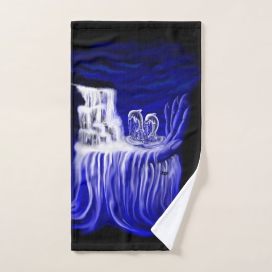 Delphine , Hand der Zeiten Badhandtuch Set (Handtuch)