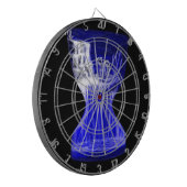 Delphine , Hand der Zeiten Dartscheibe (Vorderseite Links)