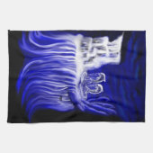 Delphine , Hand der Zeiten Geschirrtuch (Horizontal)