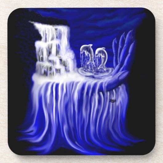 Delphine , Hand der Zeiten Getränkeuntersetzer (Vorderseite)