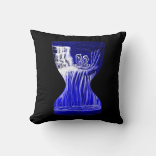 Delphine , Hand der Zeiten Kissen