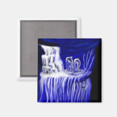 Delphine , Hand der Zeiten Magnet (Vorderseite/Rückseite)