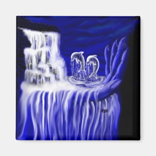 Delphine , Hand der Zeiten Magnet (Vorne)