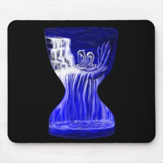 Delphine , Hand der Zeiten Mousepad (Vorne)