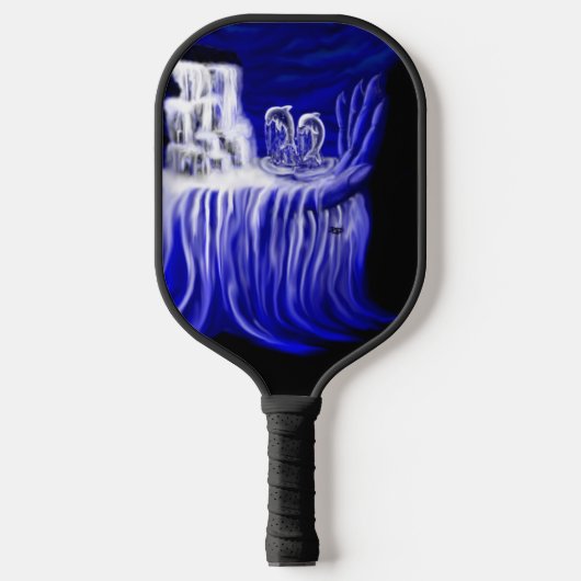 Delphine , Hand der Zeiten Pickleball Schläger (Vorderseite)