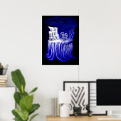 Delphine , Hand der Zeiten Poster (Heimbüro)