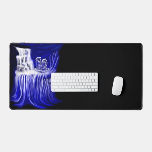 Delphine , Hand der Zeiten Schreibtischunterlage (Tastatur & Maus)