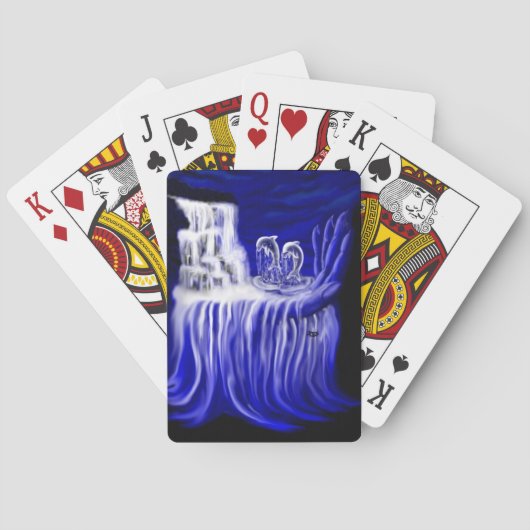 Delphine , Hand der Zeiten Spielkarten (Rückseite)