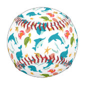 Delphine, Hummer und Schildkröten Baseball (Vorderseite)