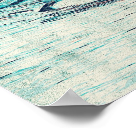 Delphine im Atlantik Postkarte Poster (Ecke)