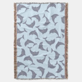 Delphine im Meeresmuster Decke (Vorderseite Vertikal)