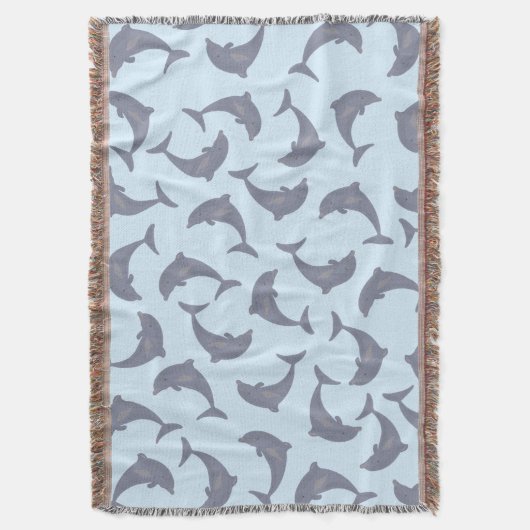Delphine im Meeresmuster Decke (Vorderseite Vertikal)