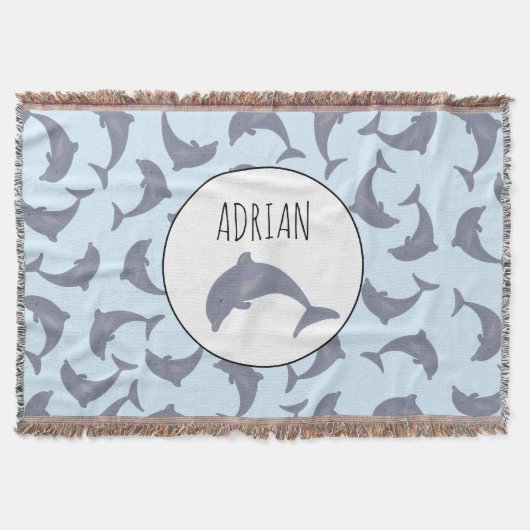 Delphine im Meeresmuster Decke (Vorderseite)