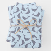 Delphine im Meeresmuster Geschenkpapier Set (Beispiel)