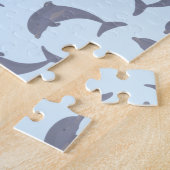 Delphine im Meeresmuster Puzzle (Seite)