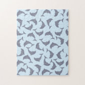 Delphine im Meeresmuster Puzzle (Vertikal)