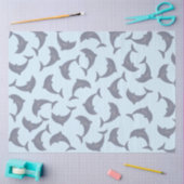 Delphine im Meeresmuster Seidenpapier (Basteln)
