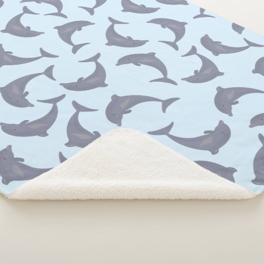 Delphine im Meeresmuster Sherpadecke (3/4)
