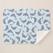 Delphine im Meeresmuster Sherpadecke (Vorderseite (Horizontal))