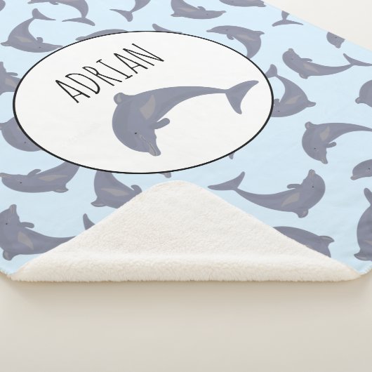 Delphine im Meeresmuster Sherpadecke (3/4)