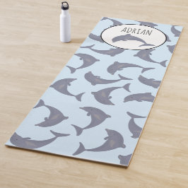 Delphine im Meeresmuster Yogamatte