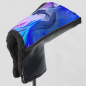 Delphine im Mondschein Golf Headcover (3/4 Vorderseite)