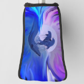 Delphine im Mondschein Golf Headcover (Rotieren 90)
