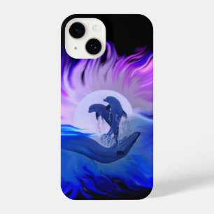 Delphine im Mondschein iPhone 14 Hülle