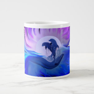 Delphine im Mondschein Jumbo-Tasse