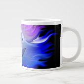 Delphine im Mondschein Jumbo-Tasse (Rechts)