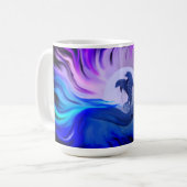 Delphine im Mondschein Kaffeetasse (Vorderseite Links)